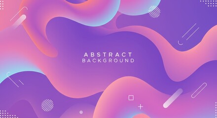 Fluid shapes background with vibrant gradients and abstract geometric elements