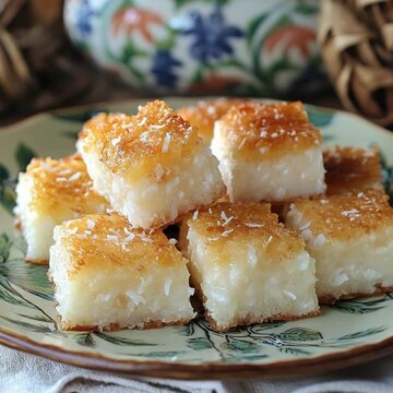 mexican cocada coconut squares sweet video
