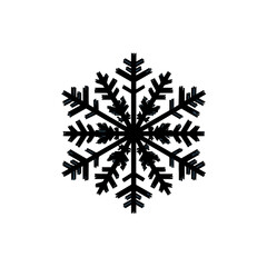 Elegant snowflake illustration, perfect for winter themes.