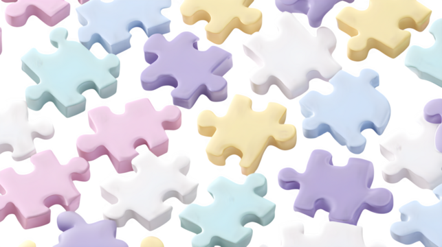 abstract background with puzzle pieces