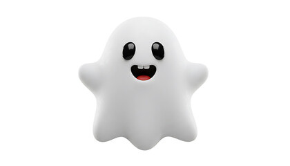 Adorable Spooky Specter: A Cheerful Cartoon Ghost Illustration
