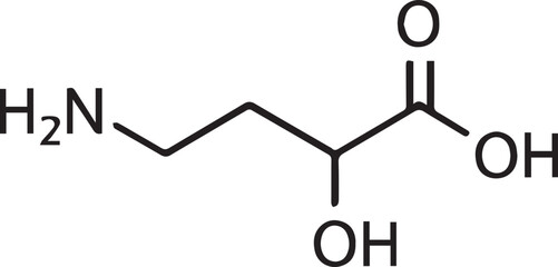 GABA molecular structure. 