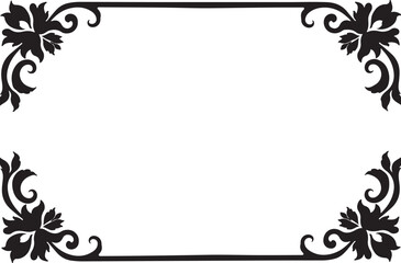 Floral Laser Cut Frame Vector Set
