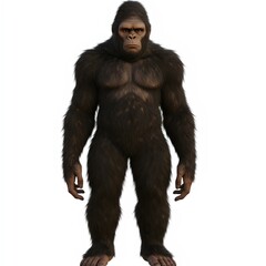 mysterious hairy hominid cryptid creature for fantasy art and cryptozoology educational content