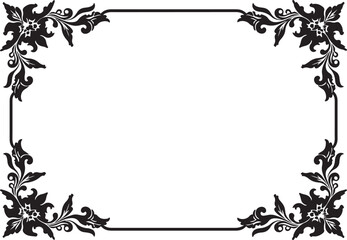 Floral Laser Cut Frame Vector Set
