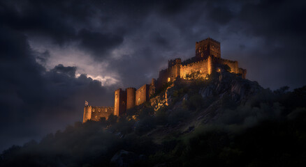 Obraz premium castle in the night