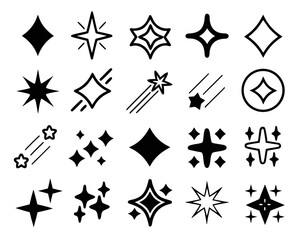 Collection of crimson shooting celestial bodies and cosmic phenomena icons showcasing a variety of astronomical symbols and space themed elements in a vibrant palette