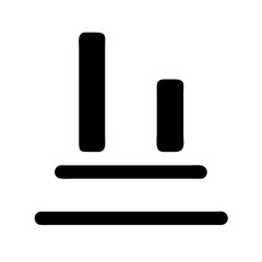 Align bottom icon vector illustration