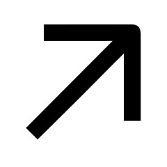 Corner right up alternative icon vector illustration