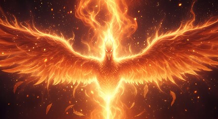 Majestic Phoenix Rises A Fiery Emblem of Rebirth and Transformation (XSFDZgfz.jpg)