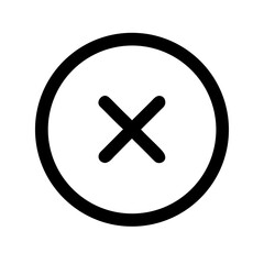 Delete circle icon vector illustration