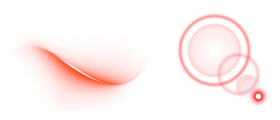  Smooth red-orange energy wave with gradient glow and white core. Looks like a speed trail, sci-fi slash, or lightstream and Abstract circular radar + planet-like structure. Feels like planetary orbit