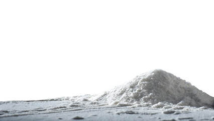 Million of white sand explosion isolated on white background PNG. AI GENERATED.