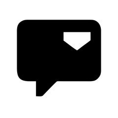 Fototapeta premium Message remove alternative icon vector illustration