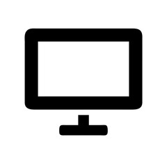 Monitor play icon vector illustration
