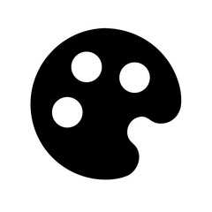 Fototapeta premium Palette circle icon vector illustration