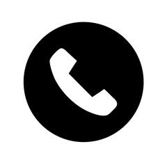 Phone circle icon vector illustration