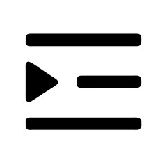 Playlist alternative icon vector illustration