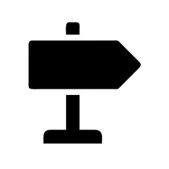 Obraz premium Road sign alternative icon vector illustration