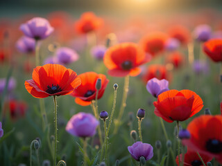 Fototapeta premium field of poppies