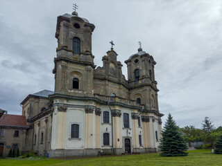 Fototapeta premium Medieval Baroque Church of Immaculate Conception in Horodenka, Ukraine