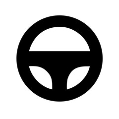 Steering wheel icon vector illustration