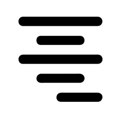 Obraz premium Text align icon vector illustration