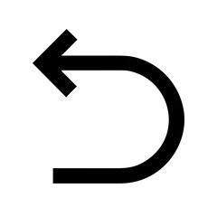 Undo alternative icon vector illustration