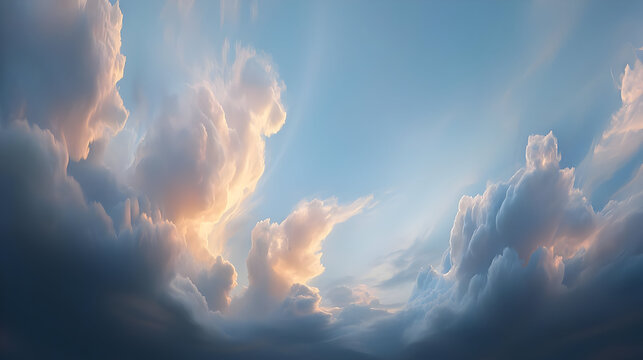 Colorful Cloudscape At Sunset