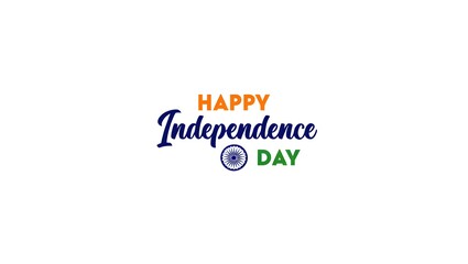 August 15, Happy independence day. Vector Greeting card design for Indian independence Day.