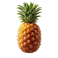 Artistic rendering of a juicy pineapple floating smoothly in water, with realistic color saturation and sharp texture of the spikes, perfect for modern health and tropical themes, photographed with pr