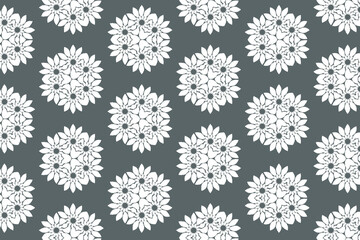 Seamless pattern design for textile, fabric & wallpaper