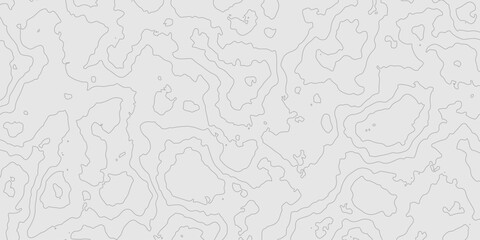 Topographic grey line on modern seamless cartography map relief patterns geometric technology mountain landscape grid map, geographic relief line art contour texture grid terrain map background.