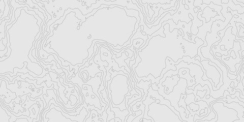 Topographic grey line on modern seamless cartography map relief patterns geometric technology mountain landscape grid map, geographic relief line art contour texture grid terrain map background.