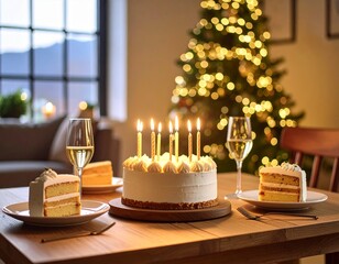 Little birthday party on christmas