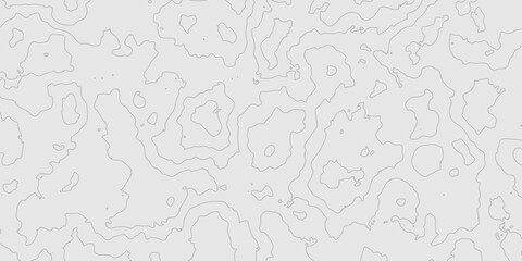 Topographic grey line on modern seamless cartography map relief patterns geometric technology mountain landscape grid map, geographic relief line art contour texture grid terrain map background. © Abu Bokkor Siddique