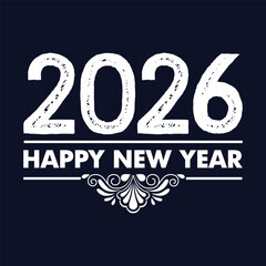 2026 happy new year background,greeting card,banner and poster design vector illustratrion.