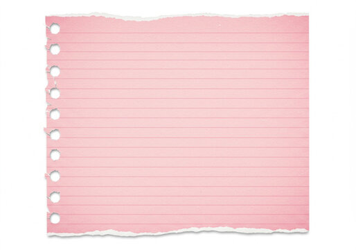 pink note paper on a white background
