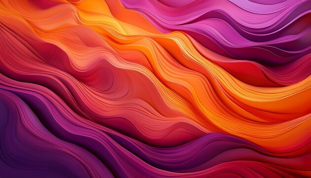 fiery strata of layered magenta and orange hues