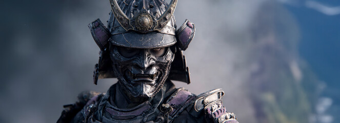 Fierce Samurai Warrior in Armor
