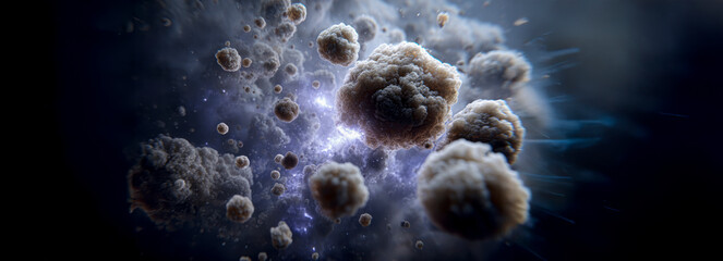 Cosmic Particles in a Dark Environment