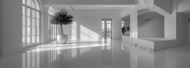 Modern Minimalist Interior with Natural Light
