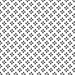 Seamless black and white floral minimal geometric pattern vector background. for wallpapers, pattern fills, surface textures, textile. © Ripi Art