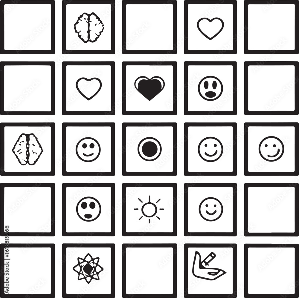 Poster abstract geometric pattern with a central silhouette of a person in a dynamic pose rendered in a bol