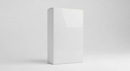 blank white box packaging