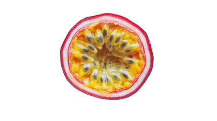 Fresh Ripe Passion Fruit on white background
