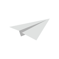 Paper Airplane in Flight Simple Icon for Communication and Delivery