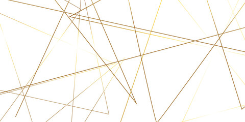 Fototapeta premium Luxury modern technology concept diagonal line .Abstract transparent background with golden and orange lines .golden geometric random chaotic creative lines 