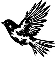 Obraz premium Bird - Minimalist and Flat Logo - Vector illustration