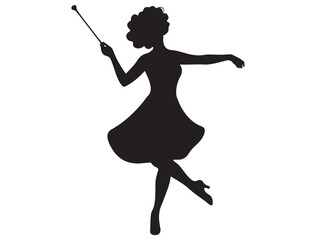 BATON TWIRLING SILHOUETTE 